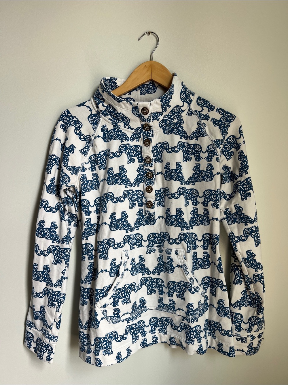Lilly Pulitzer | Captain Popover Pack Your Trunk Navy Elephants Women’s Medium